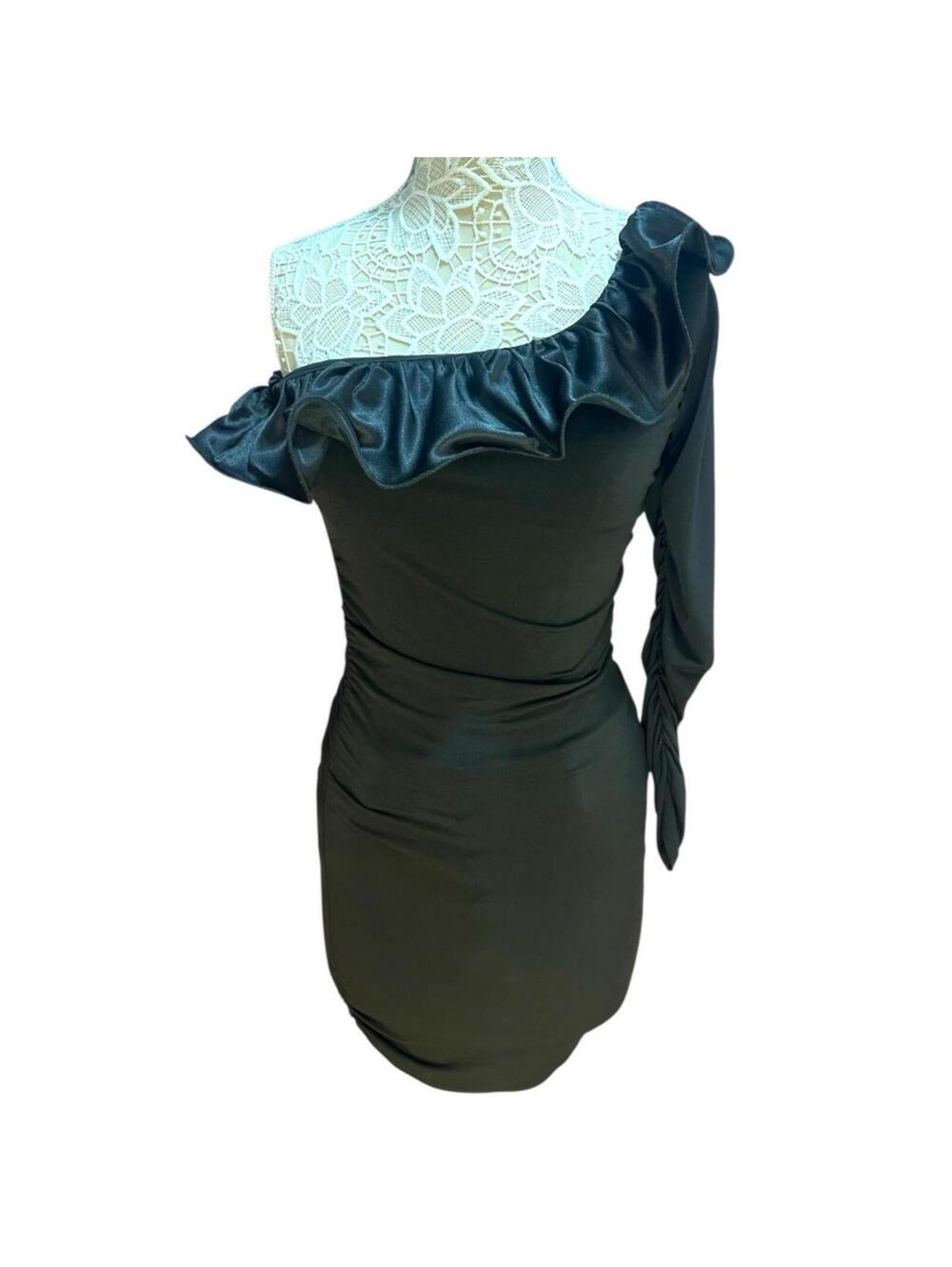 Y2K Arden B. Ruffled One Shoulder Mini Dress